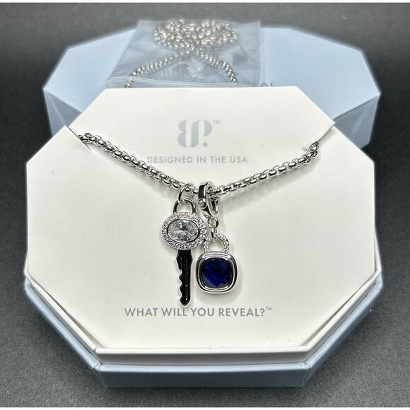 Bomb Party Lock & Key NK56635 ‘The Key To Dreams’ LC Sapphire Spinel on Rhodium